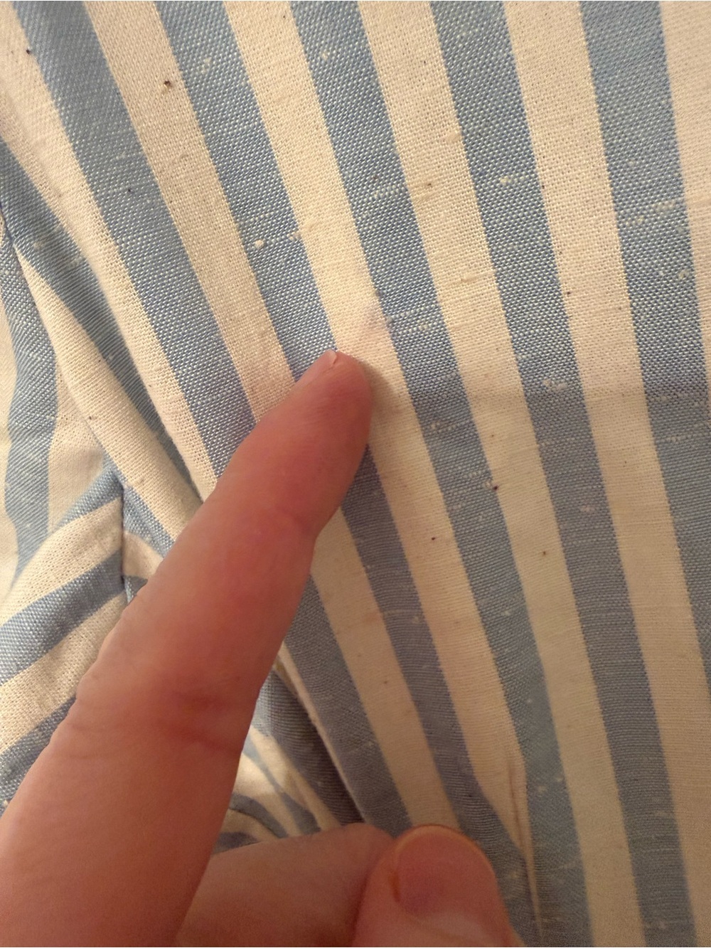 Sézane Marianne Robe Striped Button Midi Dress Size FR 40 US 8 Blue White NWT - Picture 12 of 13